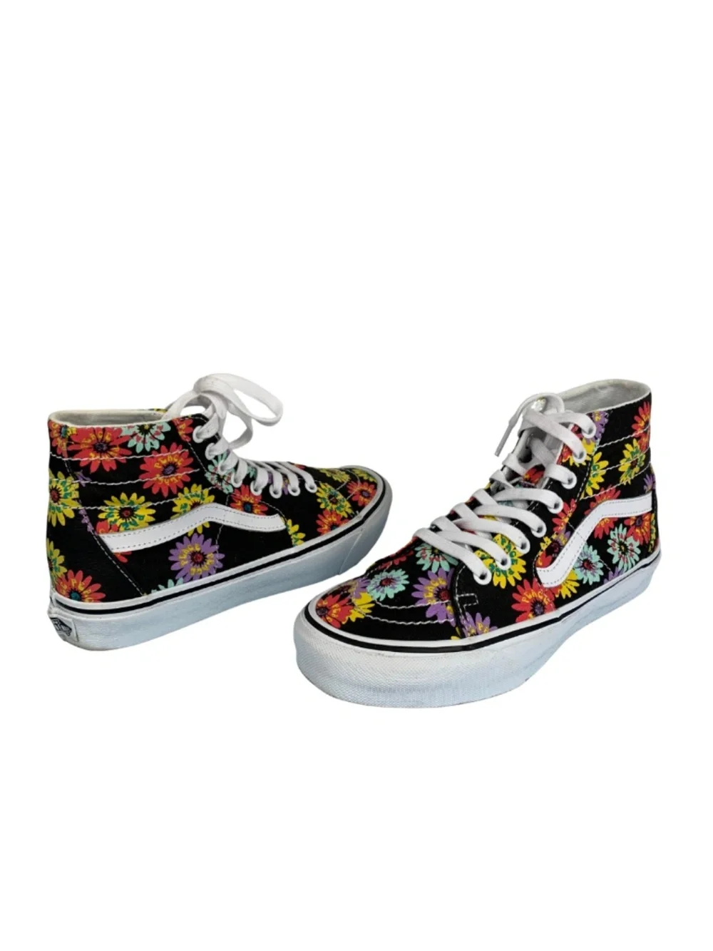 Vans Sk8 Hi-Tapered Peace Floral Sneakers Size 7 Retro Boho Y2K